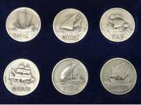 Estojo com 6 medalhas alusivas a embarcações dos descobrimentos