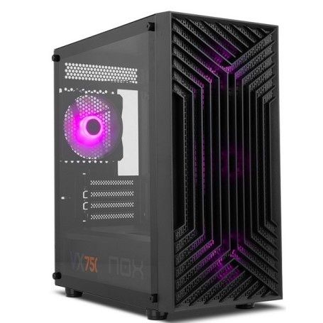 Caixa Micro-ATX Nox Infinity Epsilon RGB Vidro Temperado Preta
