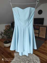 Błękitna sukienka mini