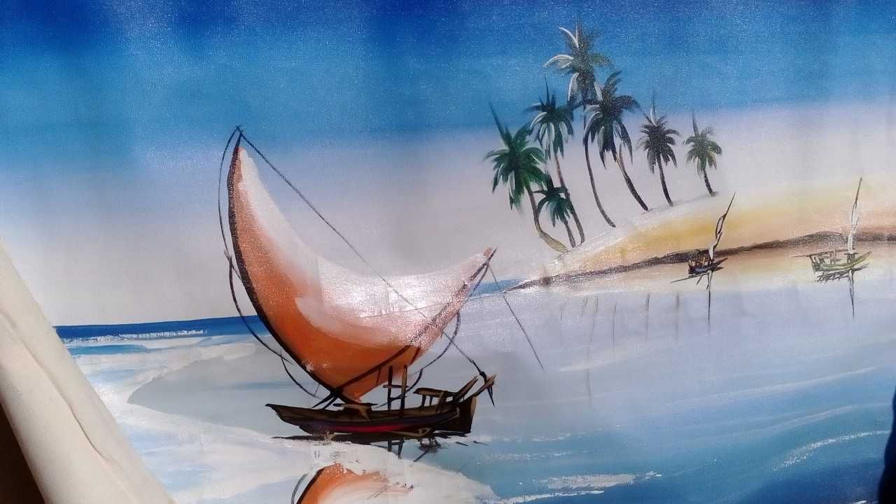 Pintura tela de AILTON PINHIRO Tema LAGUINHA 2009 para venda ou troca