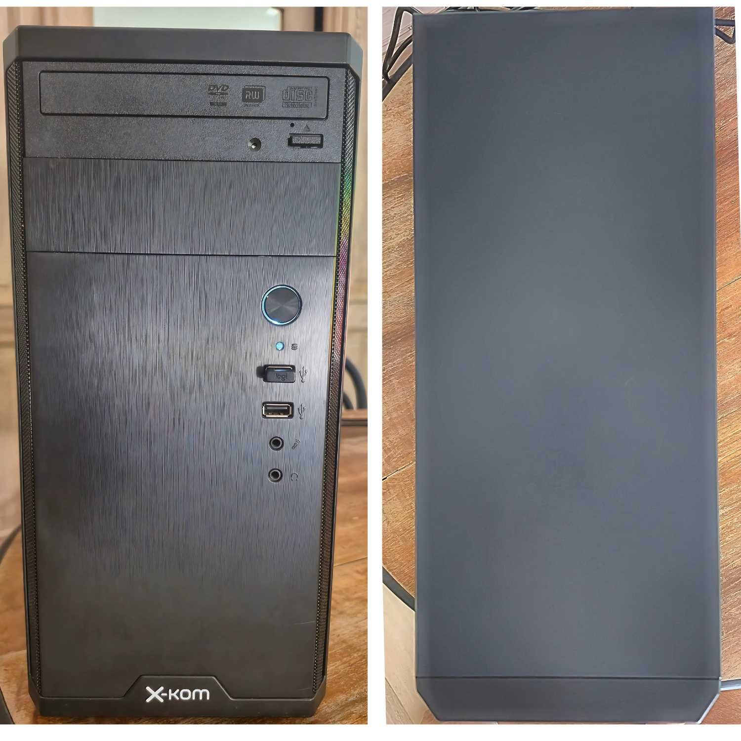 KOMPUTER X-KOM I5 + MONIOTR Acer LCD 27” + Klawiatura myszka Logitech