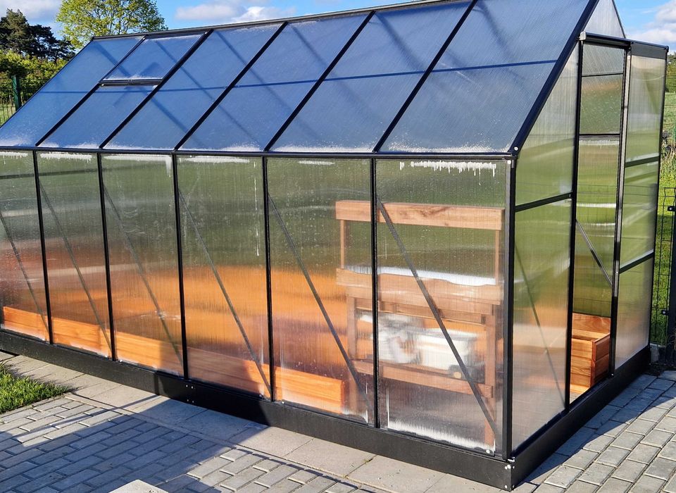 PROMOCJA Szklarnia ogrodowa 5,89 M2 aluminiowa darmowa dostawa