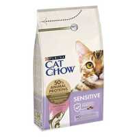 Cat Chow (Кет чау) 15 кг з лососем для котів з чутливим травленням