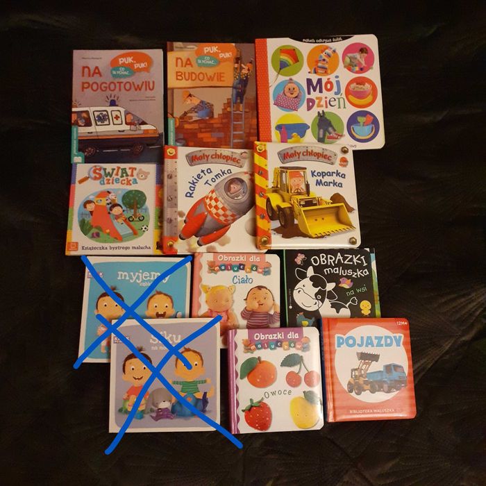pierwsze książeczki dla dzieci (chłopca), 12 sztuk