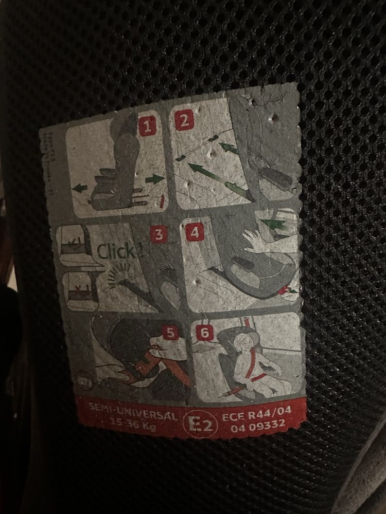 Cadeira carro bebe 2/3 com isofix