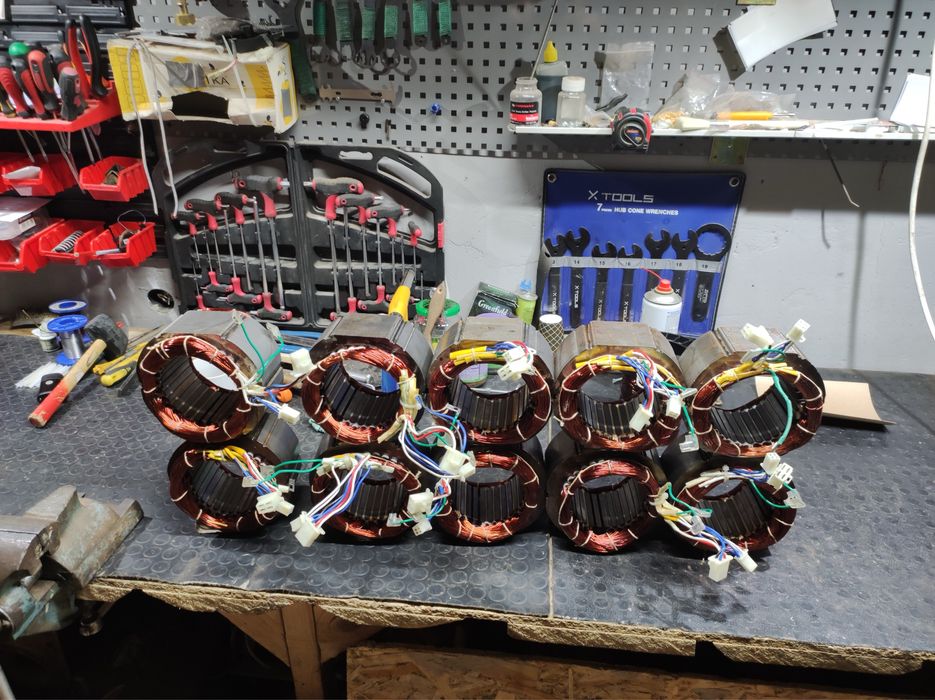 Перемотка ремонт статора бензогенератора