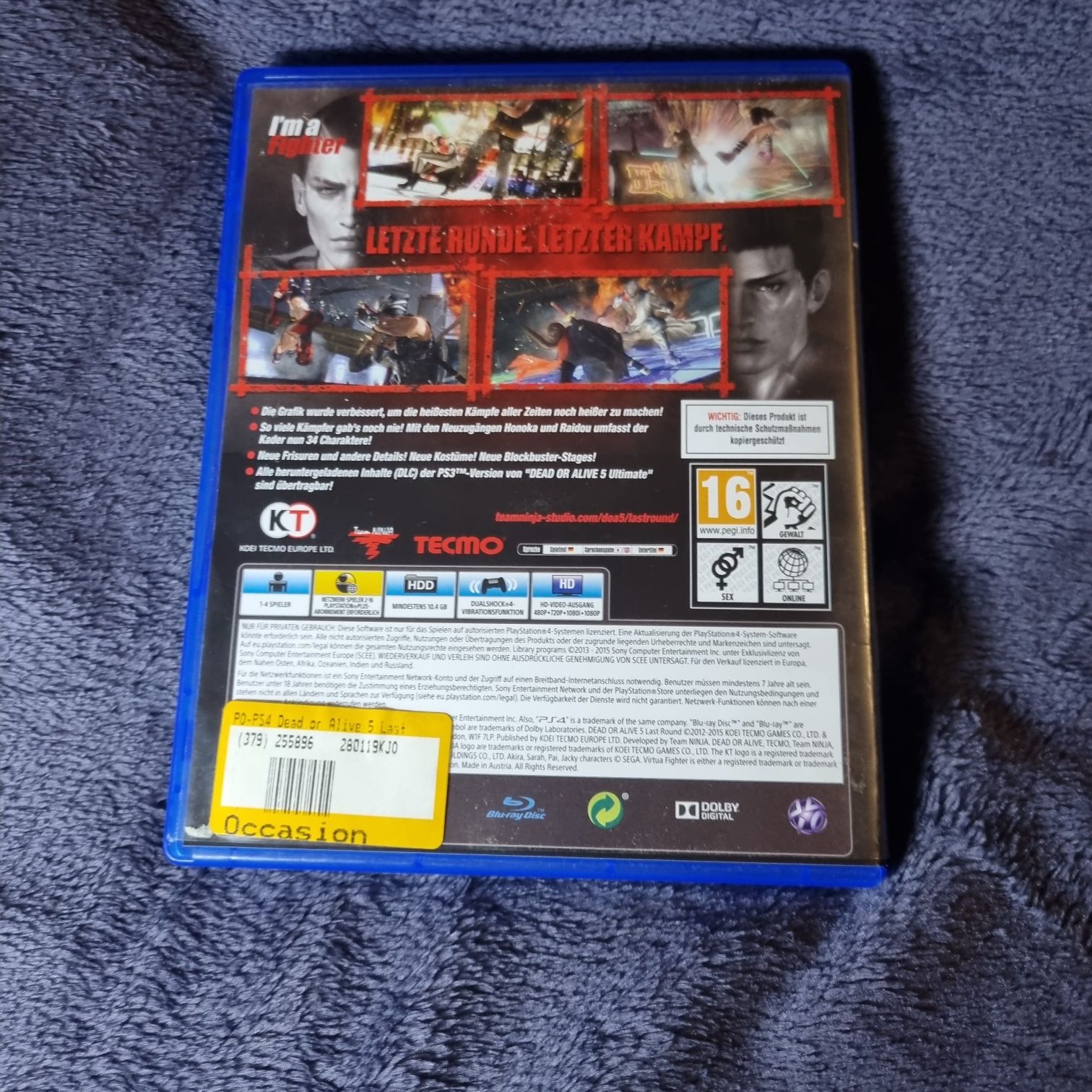 Dead Or Alive 5 Last Round Ps4