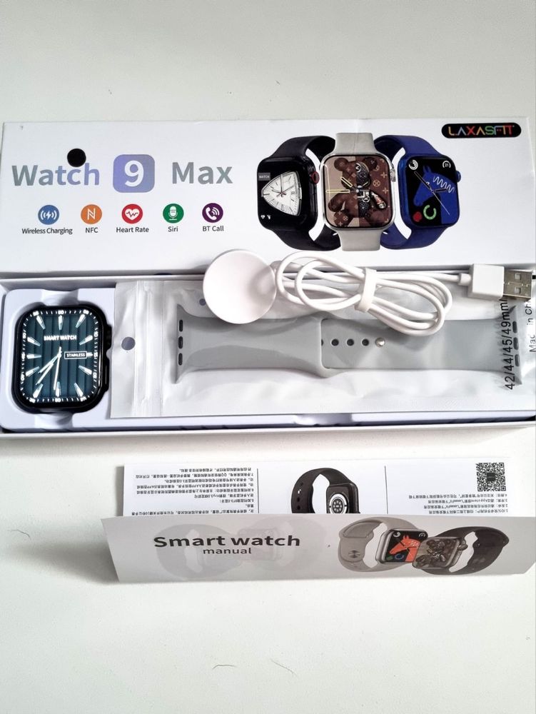 Smartwatch 9 max szary