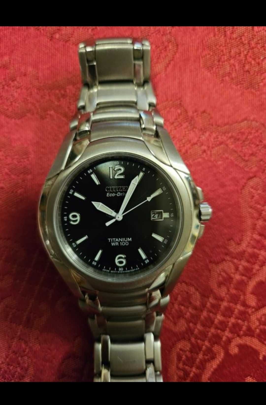 Citizen Eco Drive WR 100 Titanium w bardzo dobrym stanie z pudełkiem.