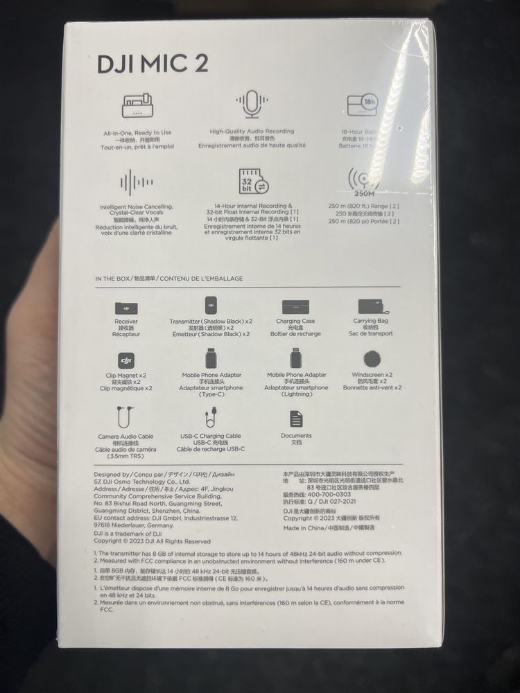 DJI Mic 2 [2 Transmitters + 1 Receiver + Charging Cradle)