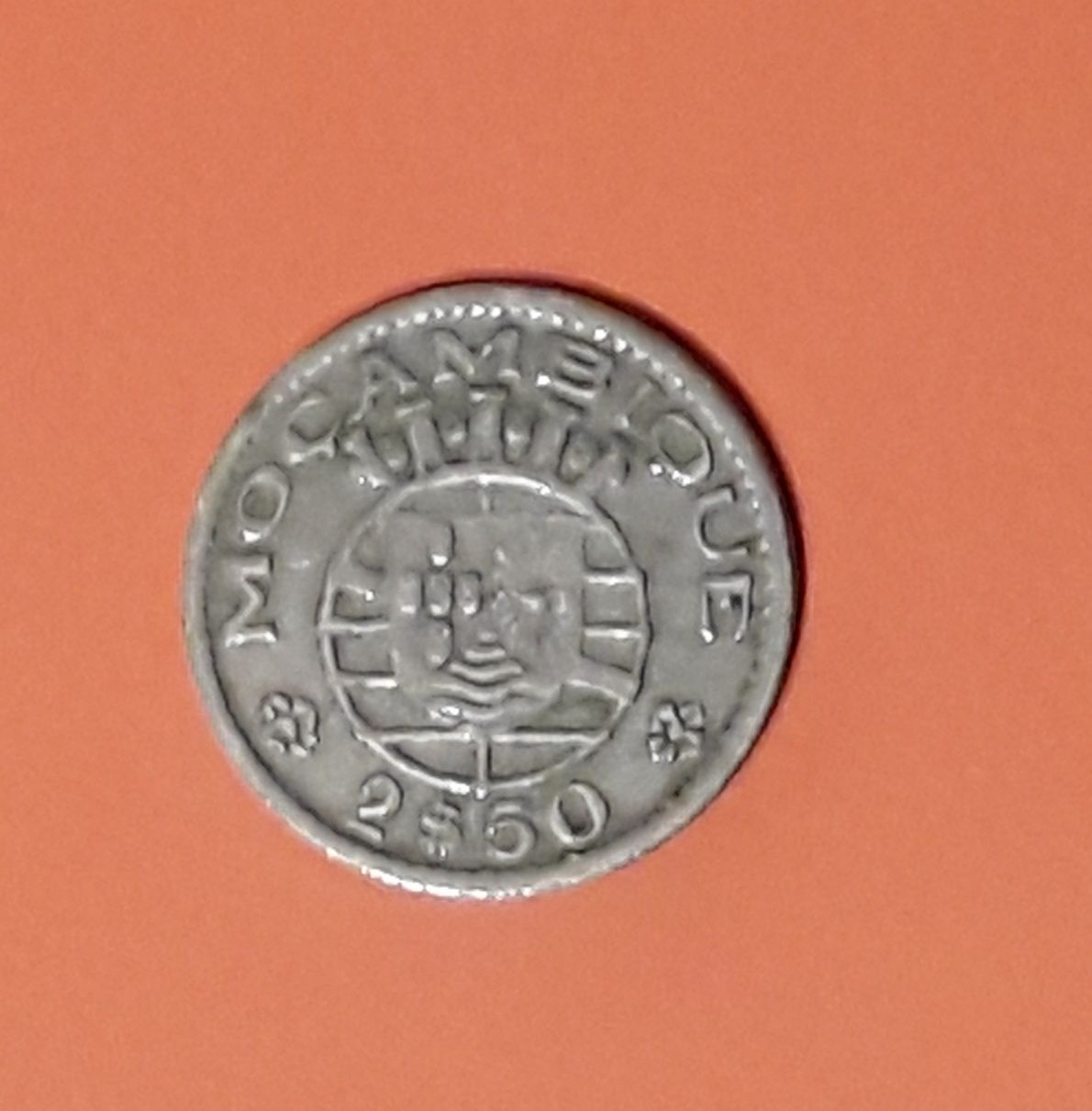 Moeda 2$50 Escudos de 1955 Moçambique, República Portuguesa
