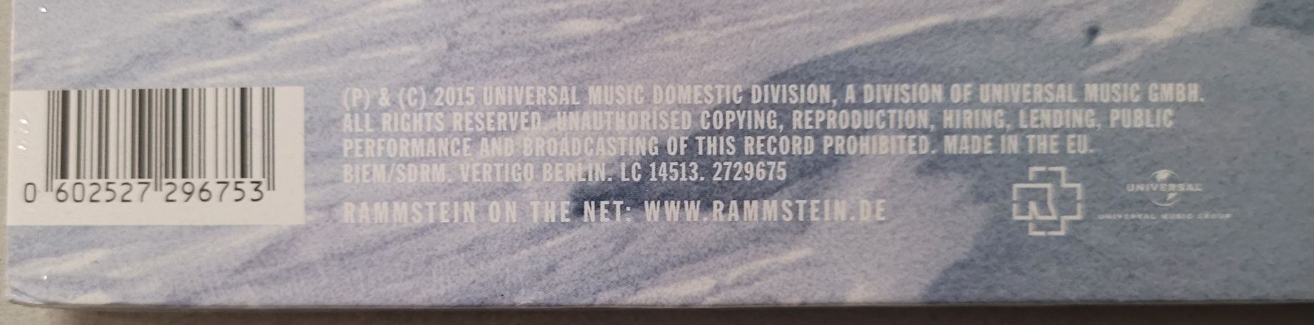 Rammstein - Rosenrot 2LP 2017 Europe  Mint / Nowa