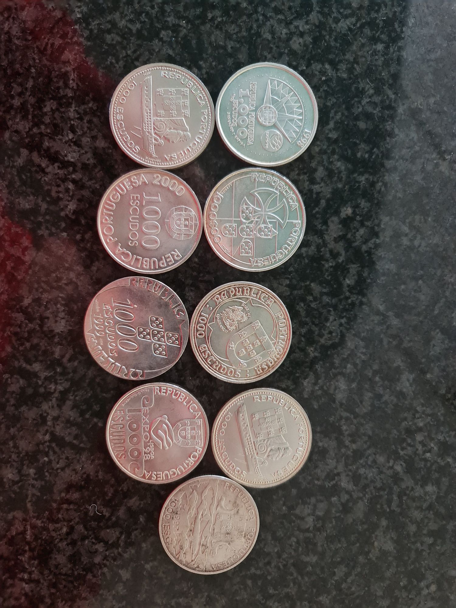 Moedas  de 1000 escudos  de prata