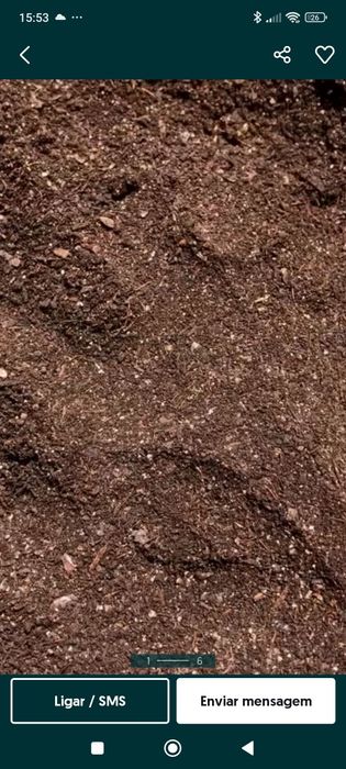 Composto orgânico vegetal para jardim