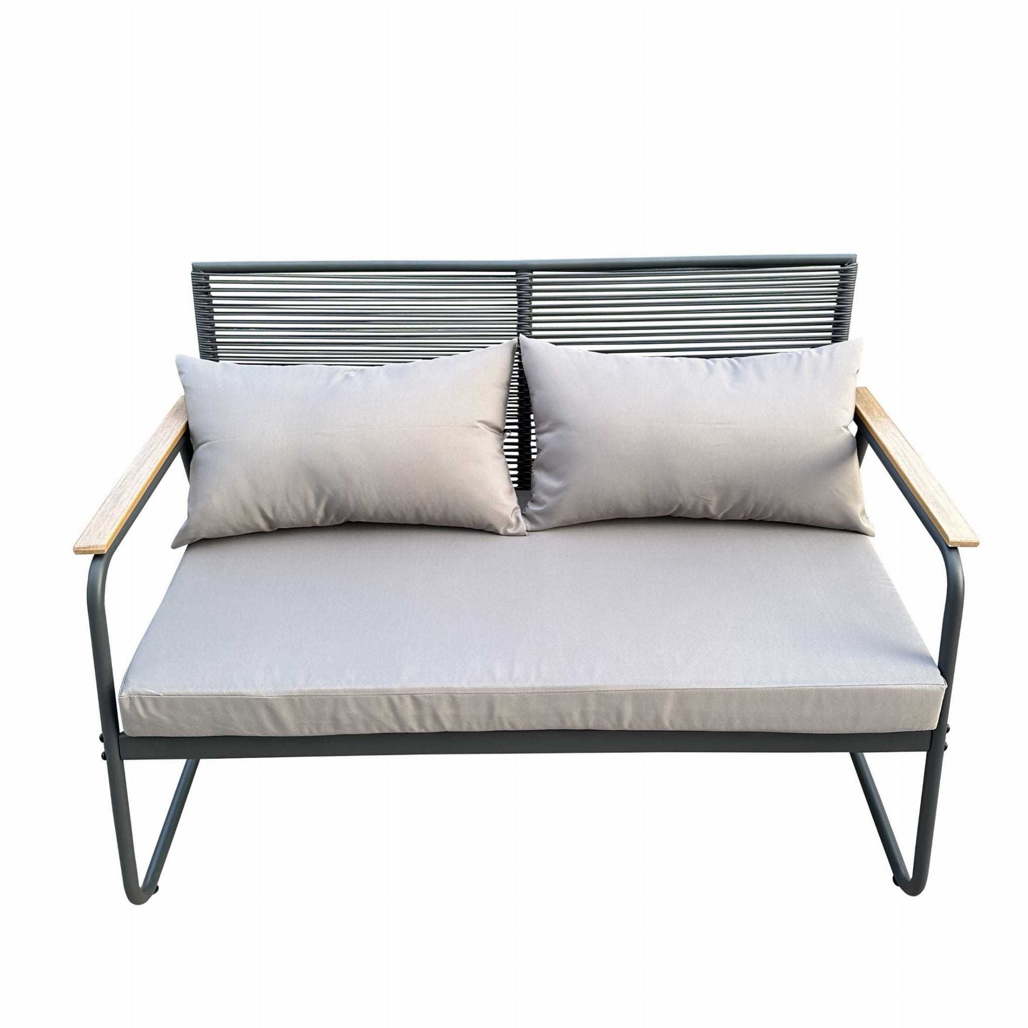 Zestaw mebli ogrodowych - 2x fotel, stolik, sofa NOWY