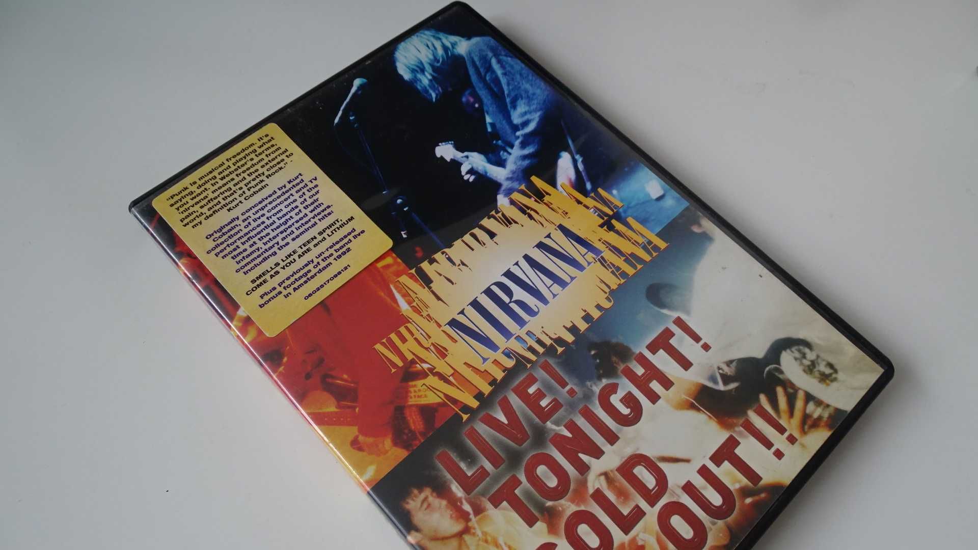 DVD Música . Nirvana Live! Tonight! Sold Out!! . RARO