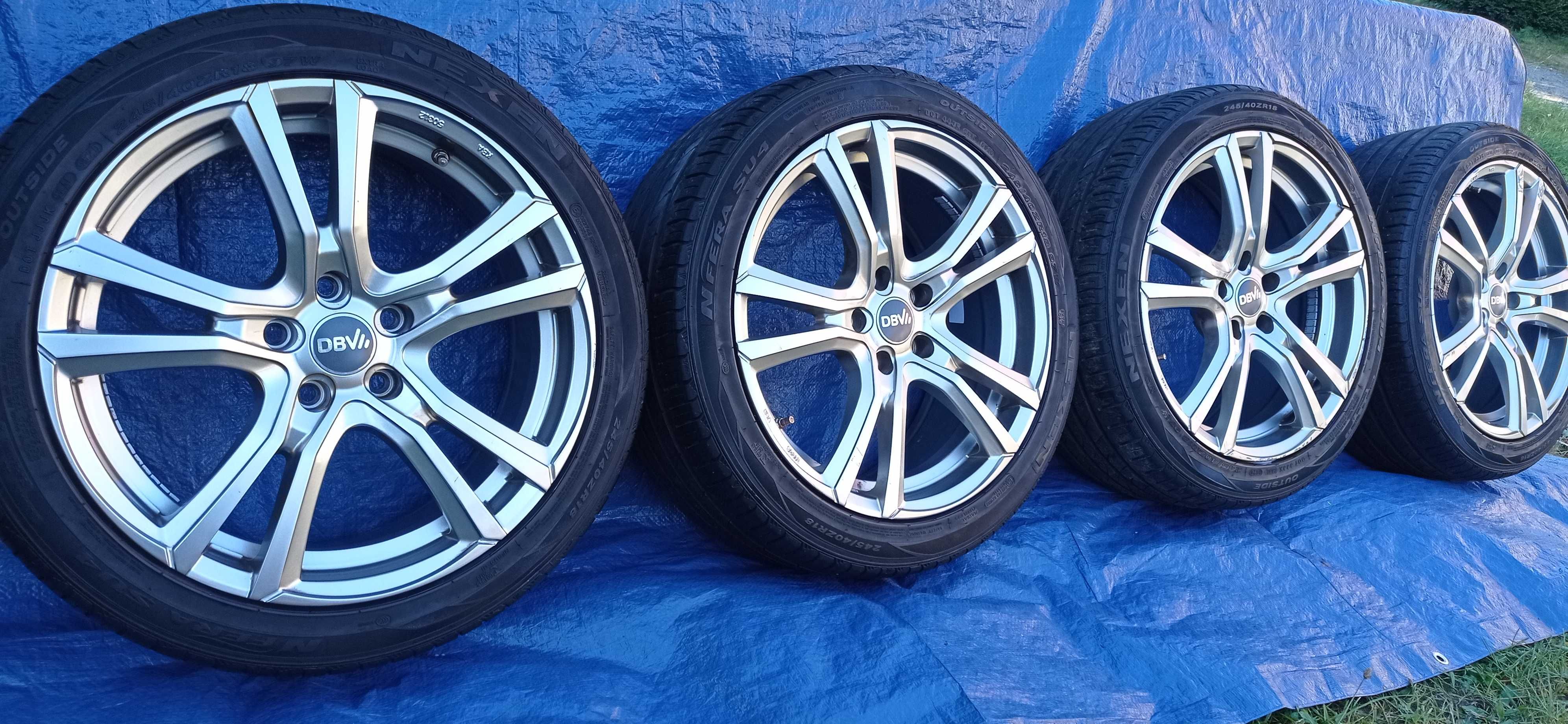 Felgi Koła Aluminiowe 245/40/R18 NEXEN 6.5mm 5x112 VW SKODA AUDI SEAT