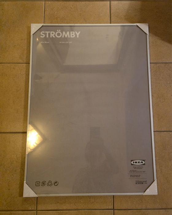 Ramka Strömby IKEA 50 x 70 cm srebrna Nowa