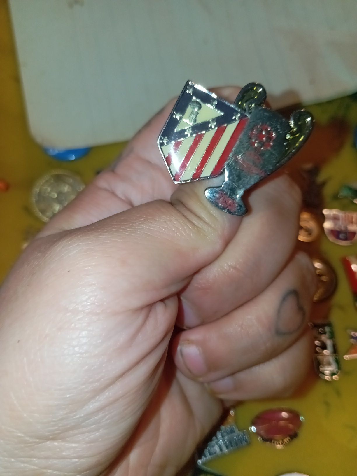 Atlético Madrid Champions pin