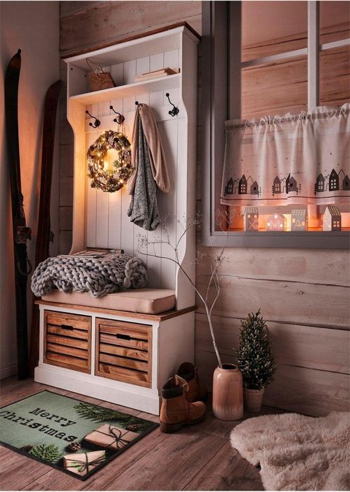 B.P.C zazdrostka z motywem domków 120x33 cm/2.