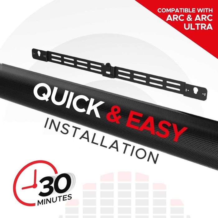 Настінний кронштейн для саундбара Sound Bass Arc, чорний