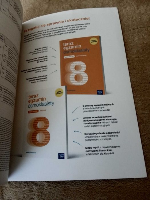 Teraz egzamin ósmoklasisty - język polski REPETYTORIUM (Nowa Era)