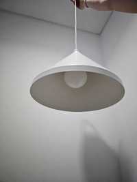 2 Candeeiros suspenso teto c/lâmpada, branco, 38 cm IKEA