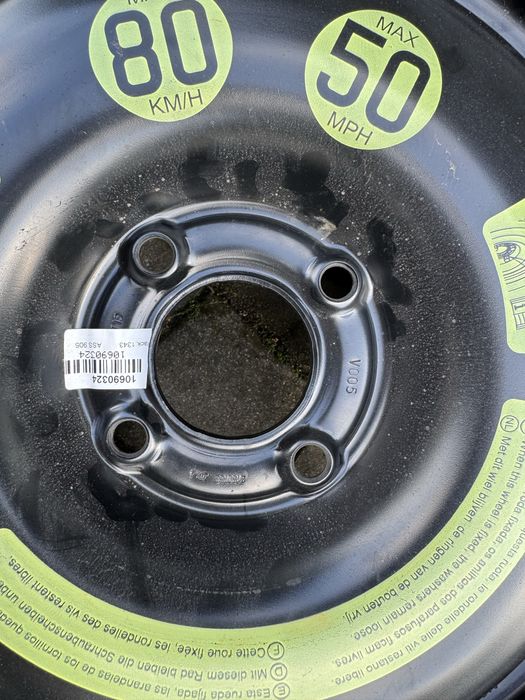 Dojazdówka koło zapasowe 4x108 125/80/r15 Citroen Peugeot