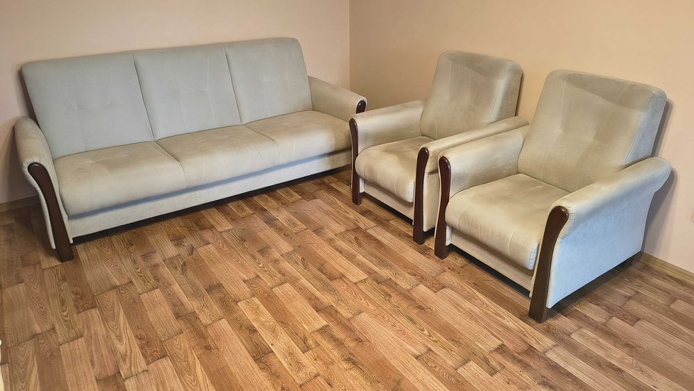 Komplet wypoczynkowy Eliza sofa/kanapa/wersalka dwa fotele Agata Meble