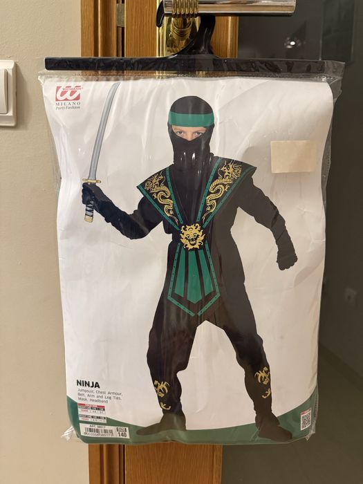Disfarce carnaval ninja usado 1 vez como novo