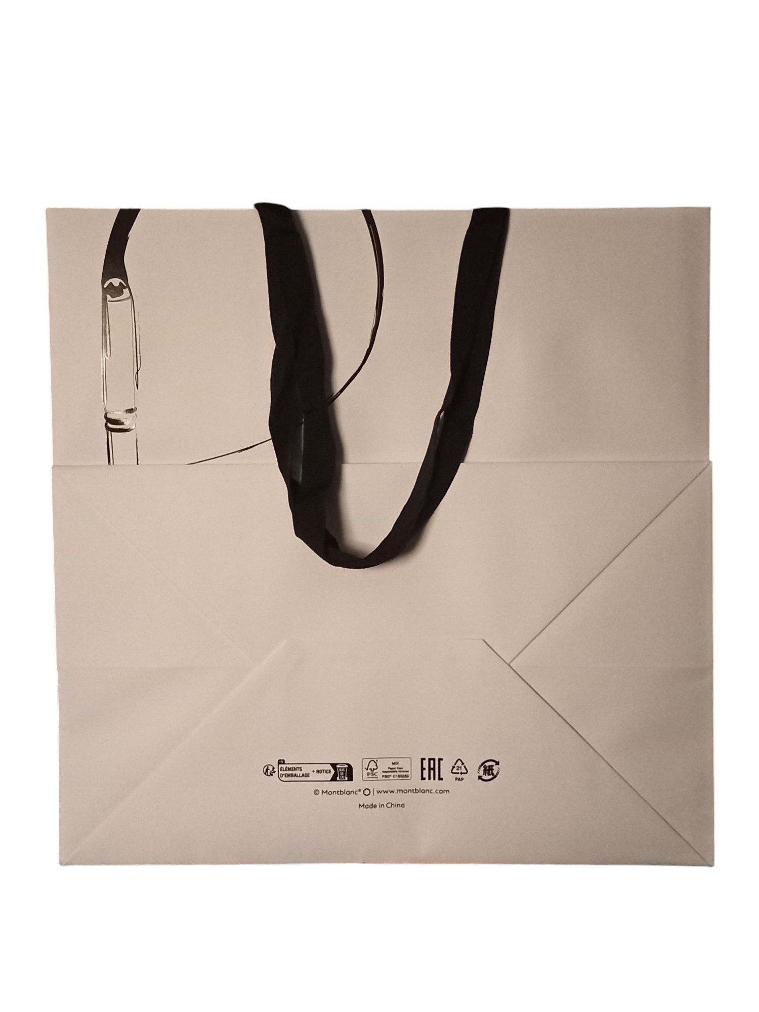 Saco grande de papel marca montblanc