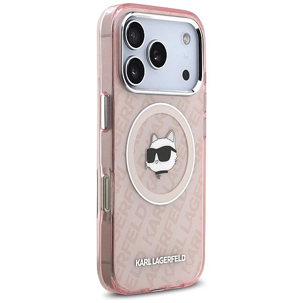 Etui Karl Lagerfeld IML Choupette Head Logo MagSafe na iPhone 17 Pro -
