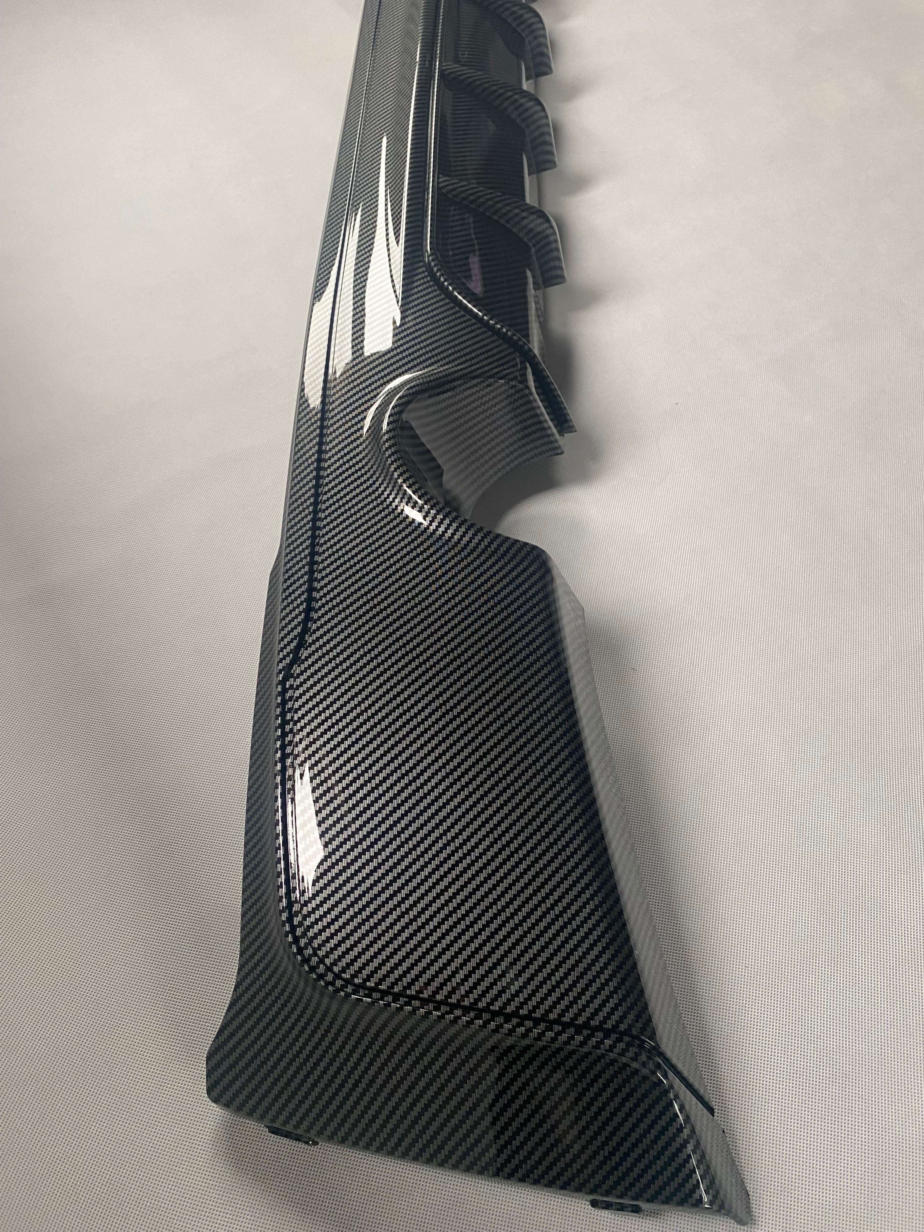 Dyfuzor Dokładka Spoiler BMW F22 F23 CZARNY POŁYSK / CARBON