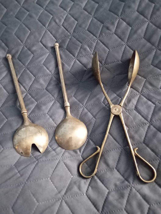 Zestaw sałatkowy łyżki+szczypce