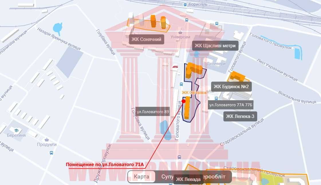 Без комісії! Фасадне приміщення Головатого 66м² поруч РОЗЕТКА