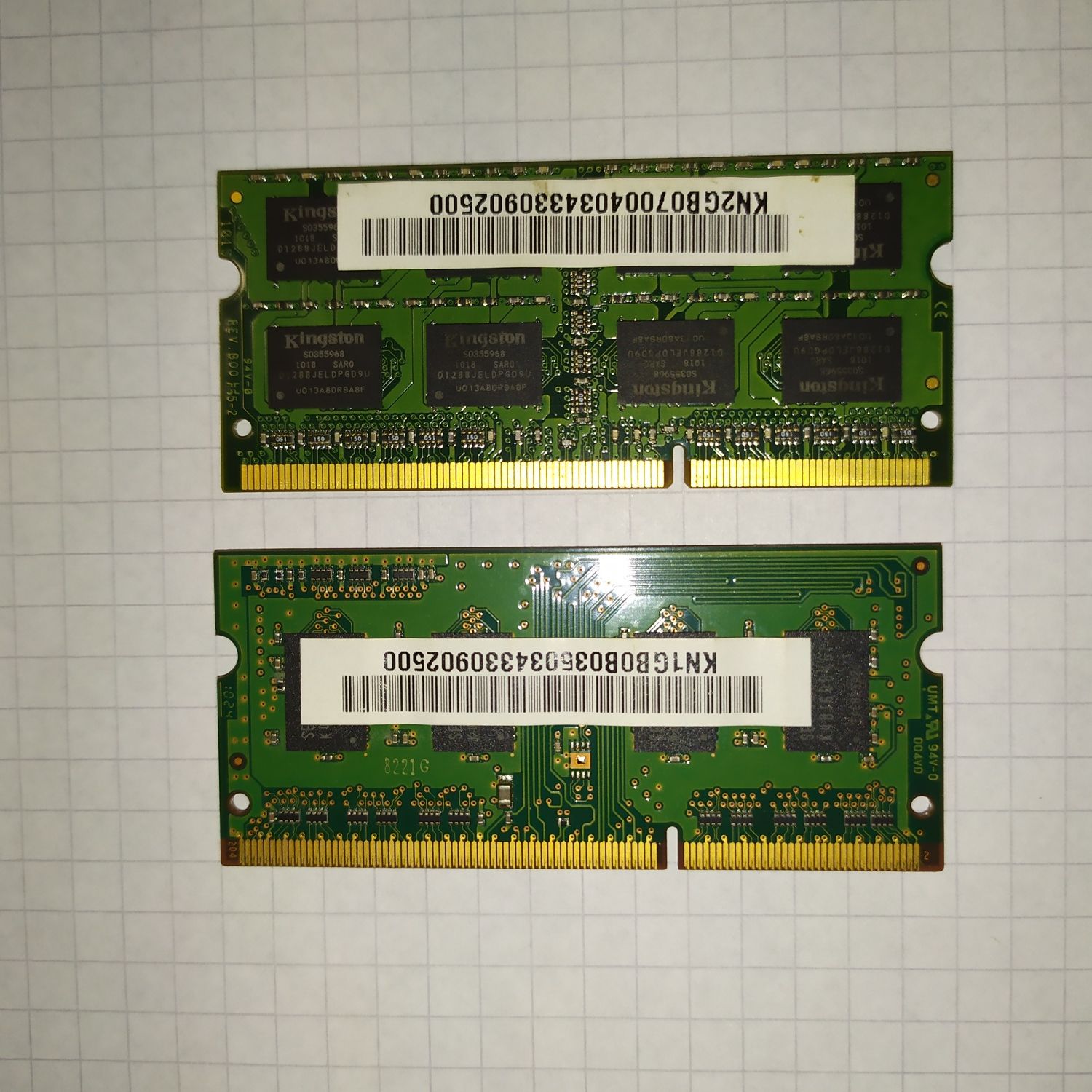 Оперативная память для ноутбука DDR3 2+1gb