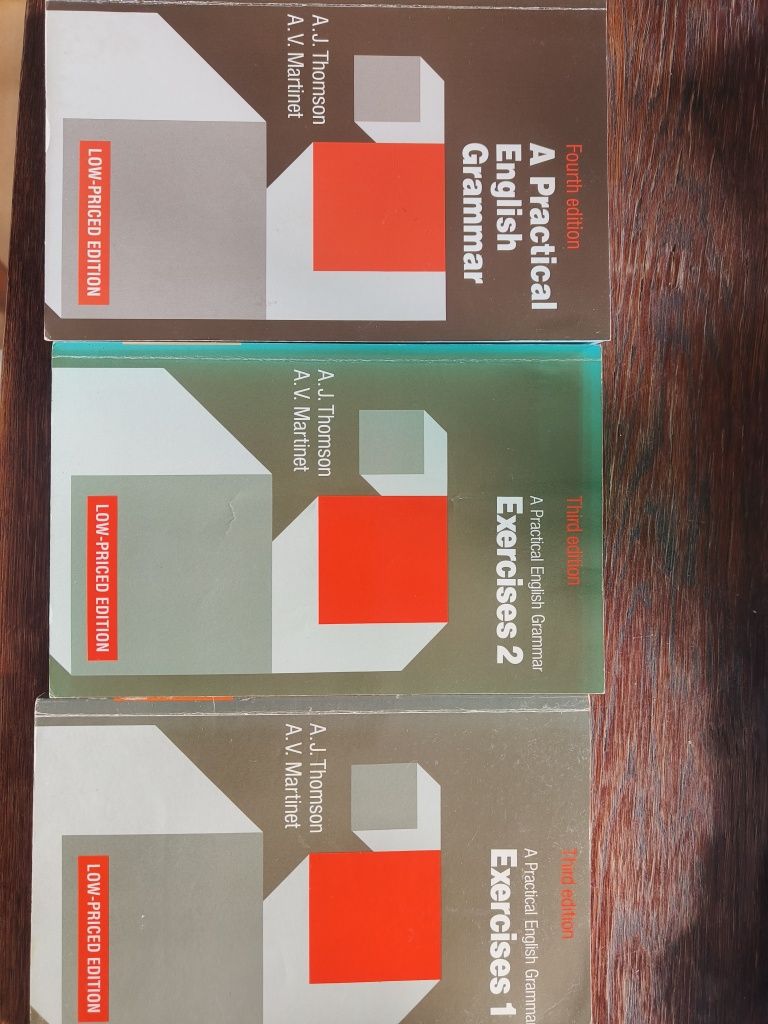 A Practical English Grammar, A. J. Thomson, A. V. Martinet, 3 książki