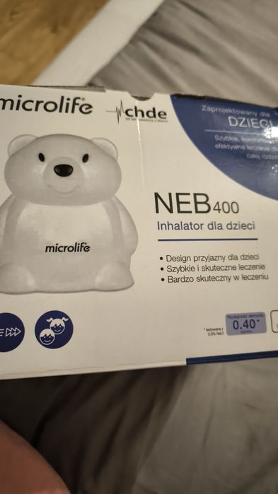 Inhalator tłokowy miś menu 400 microlife nowy na gwarancji  z