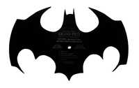 Silhueta decorativa Batman Logotipo feita de um disco de vinil LP