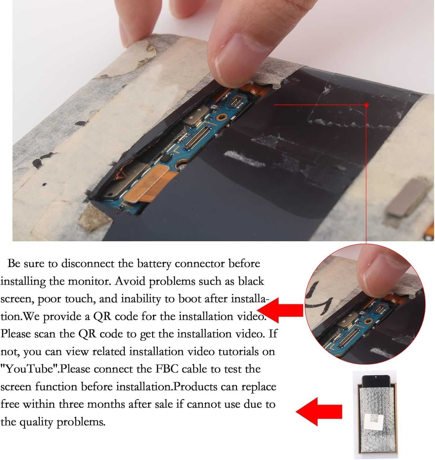 YHX-OU 6,43" czarny wyświetlacz AMOLED do Xiaomi Mi Note 10