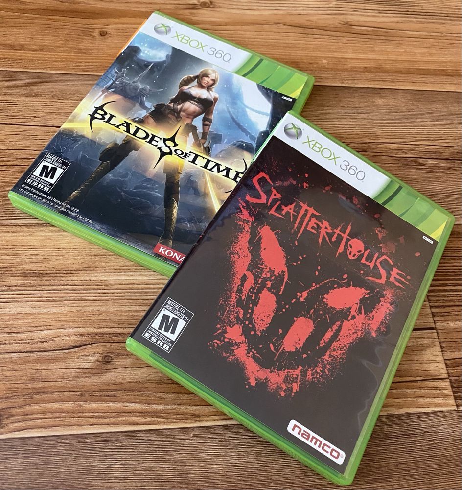 Xbox 360: Splatterhouse, Wet, Ssboteur, Rambo, Fallout, Killer is Dead