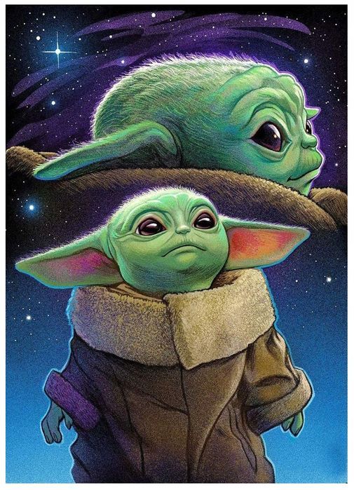 Malowanie po Numerach Baby Yoda Star Wars