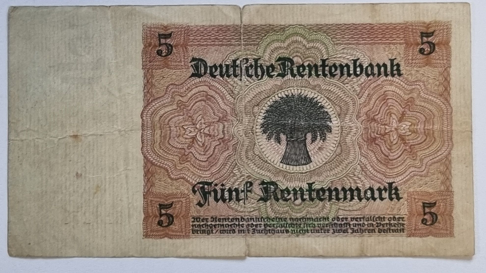 Banknot kolekcjonerski 5 Marek niemieckich