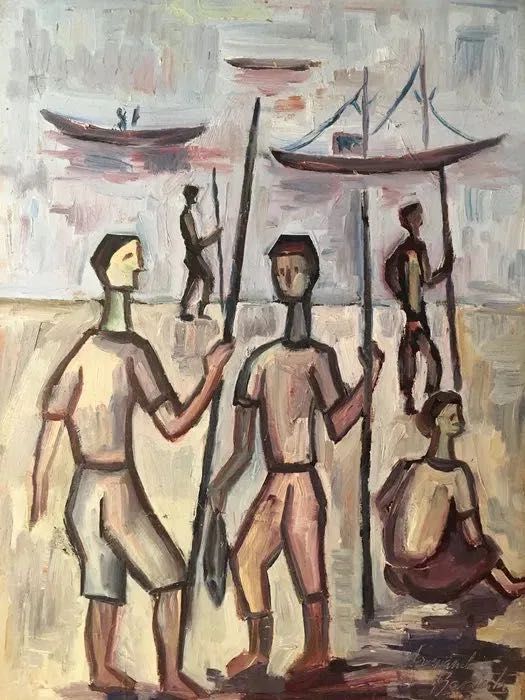 ARMANDO BAPTISTA - 1965 - pintura a óleo - 48 x 36,5 cm/s