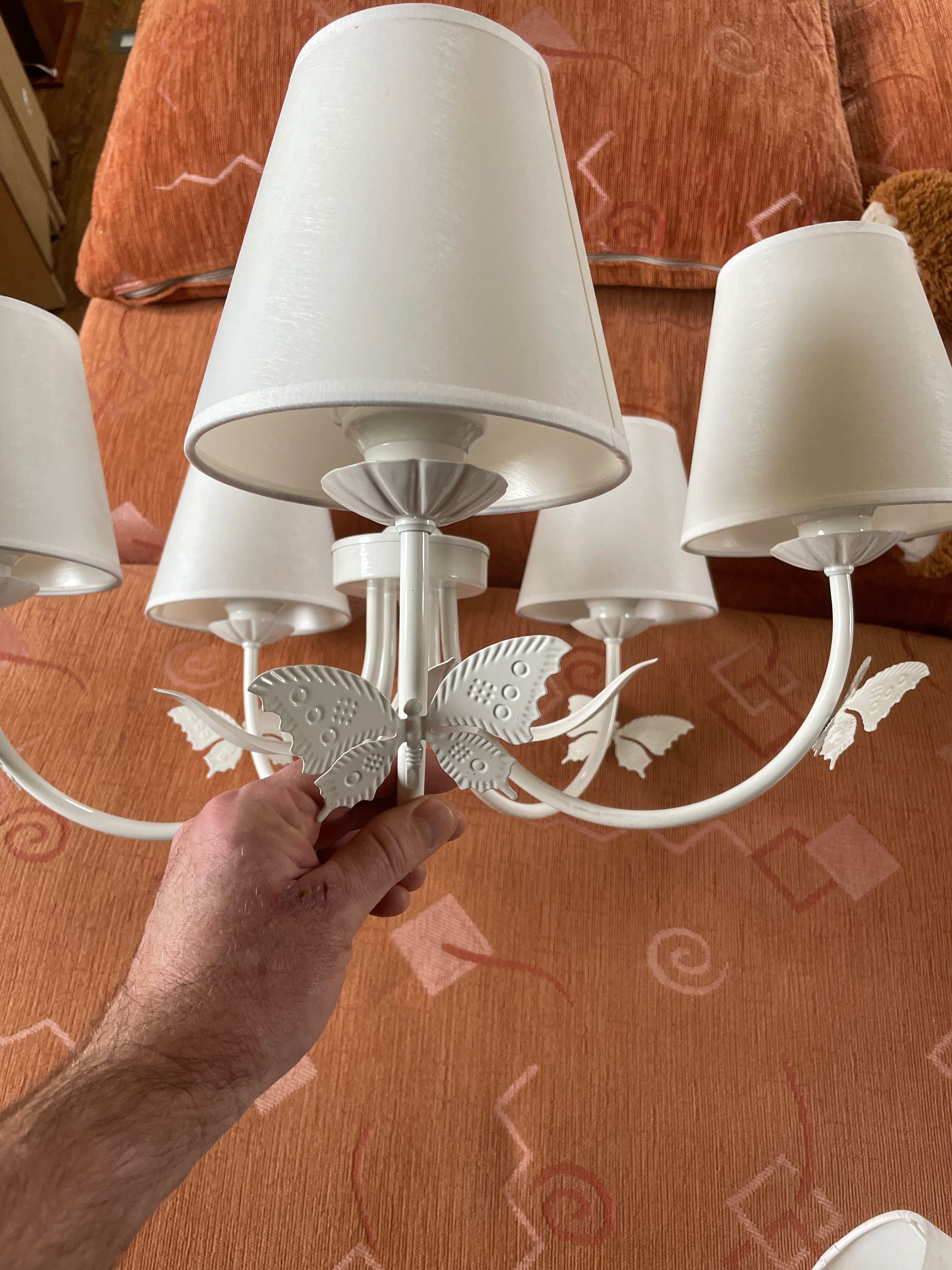 LAMPA sufitowa w motyle dla dziecka - biała