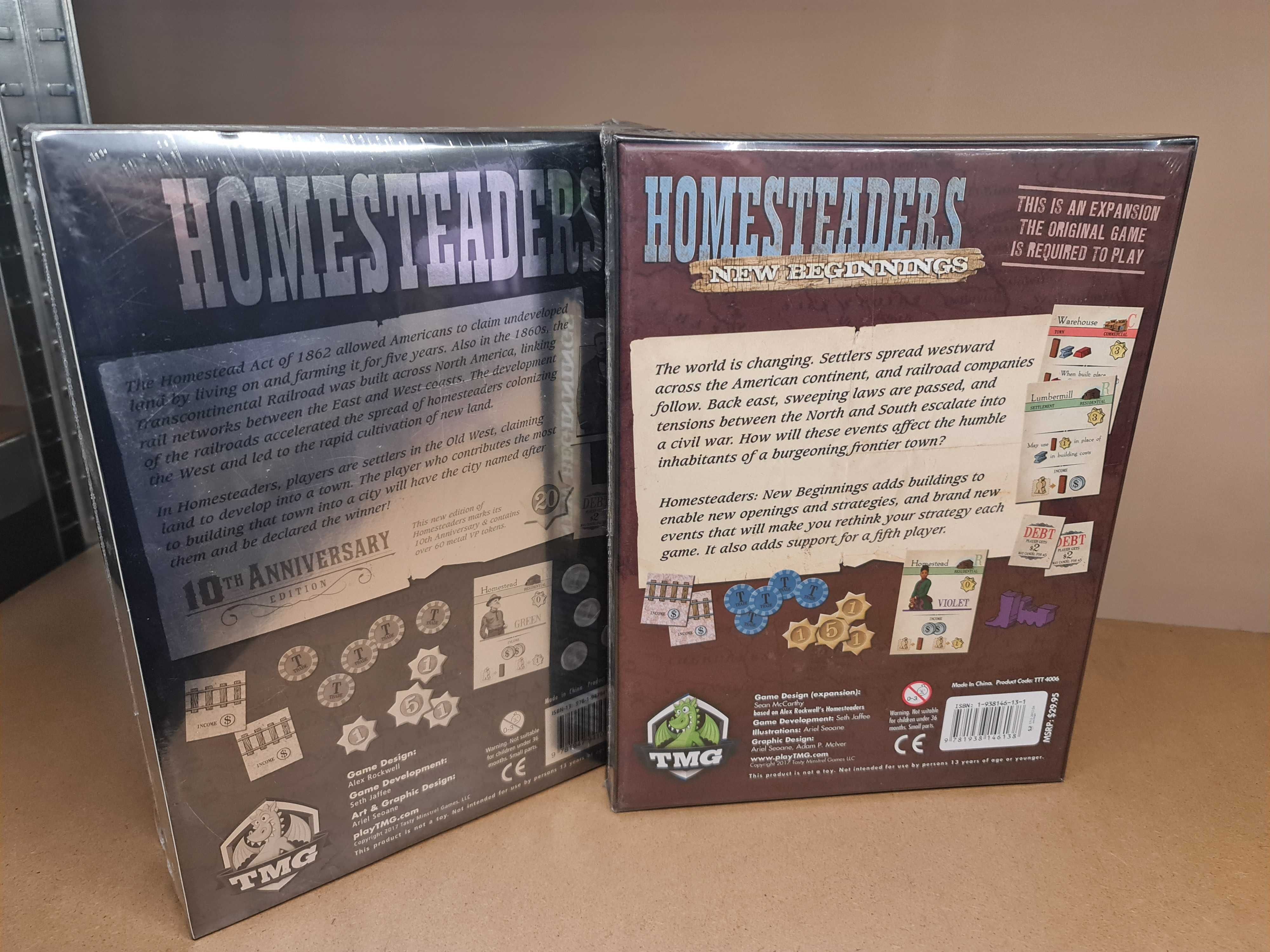 Homesteaders edycja jubileuszowa + dodatek wersja Kickstarter