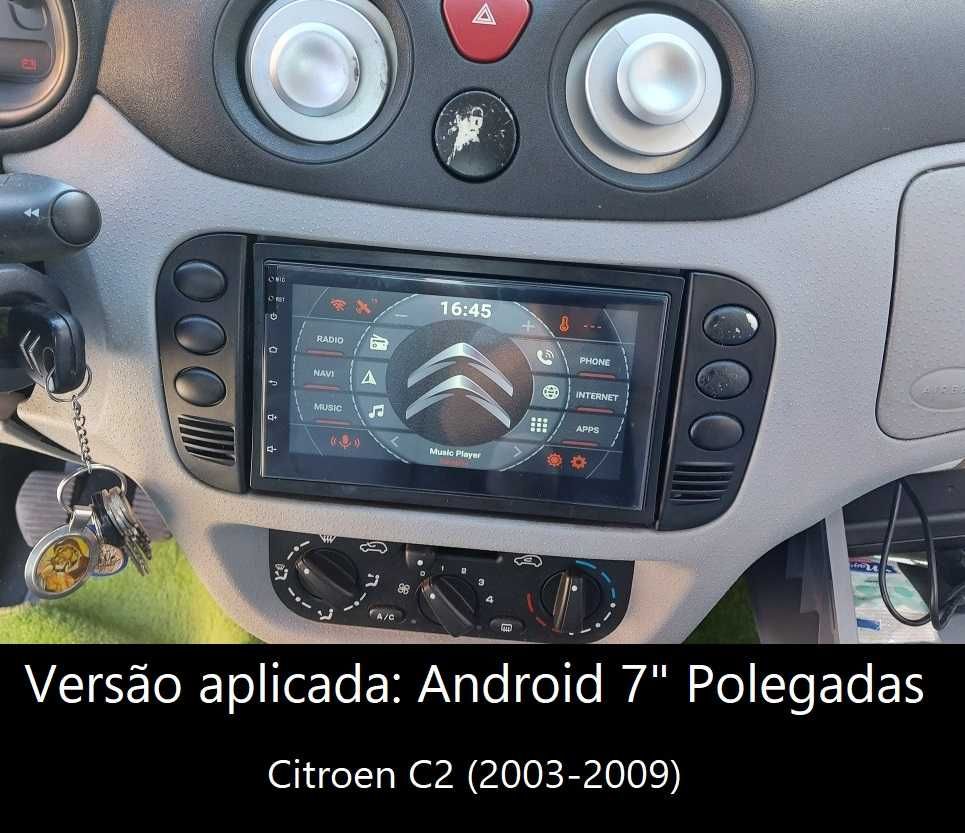 (NOVO) Rádio 2DIN • CITROEN C2 C3 • Android GPS [4+32GB]