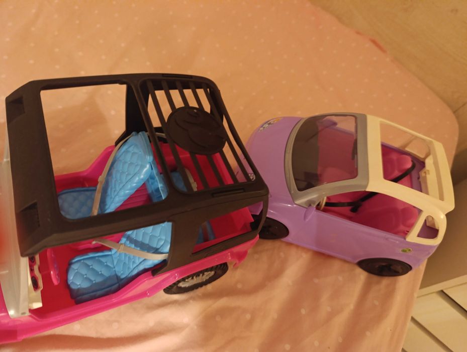 Carro e Jipe Barbie como Novos