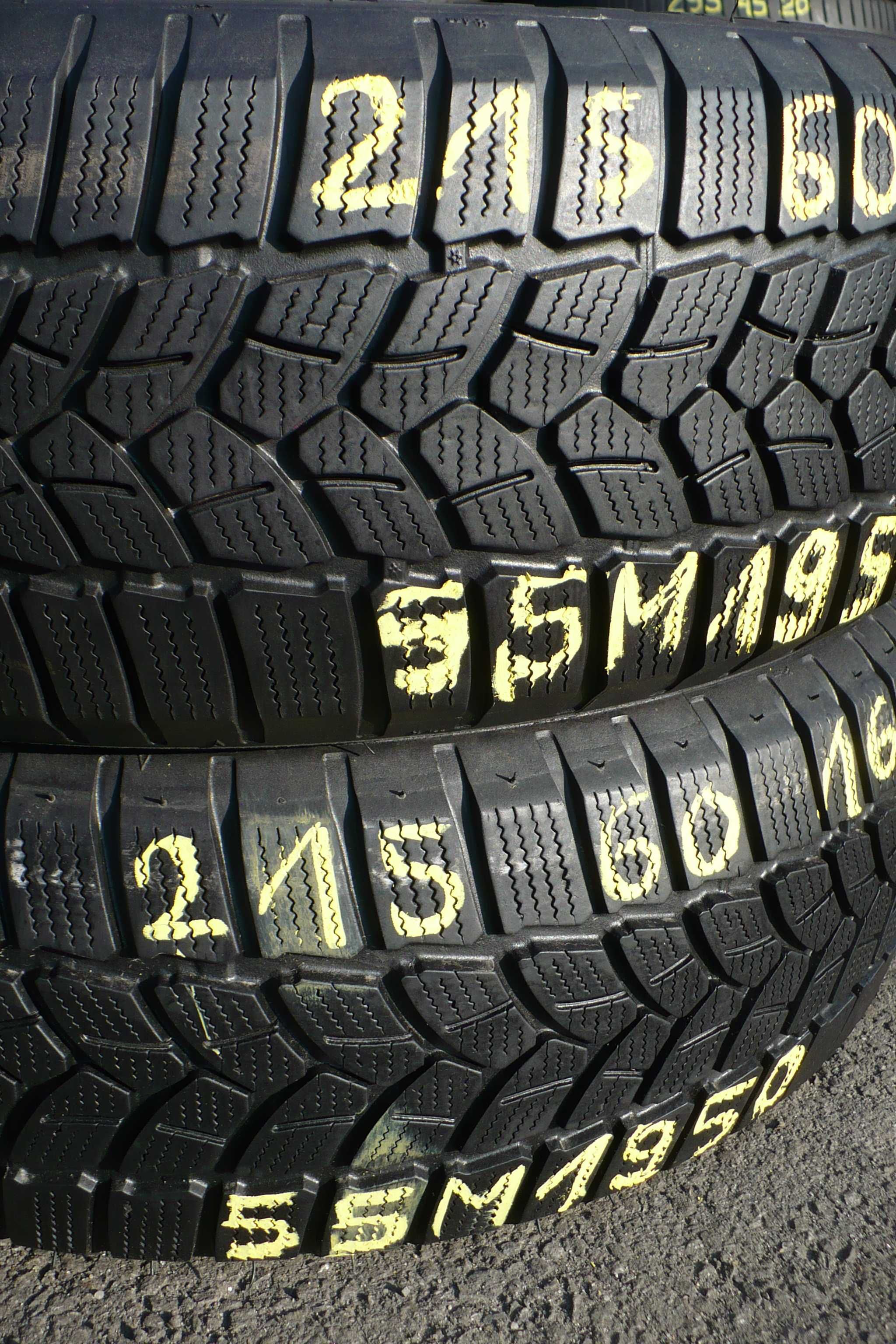 Opony Firestone 215/60R16 99H XL 5,5mm Zima 2szt. 2019r.