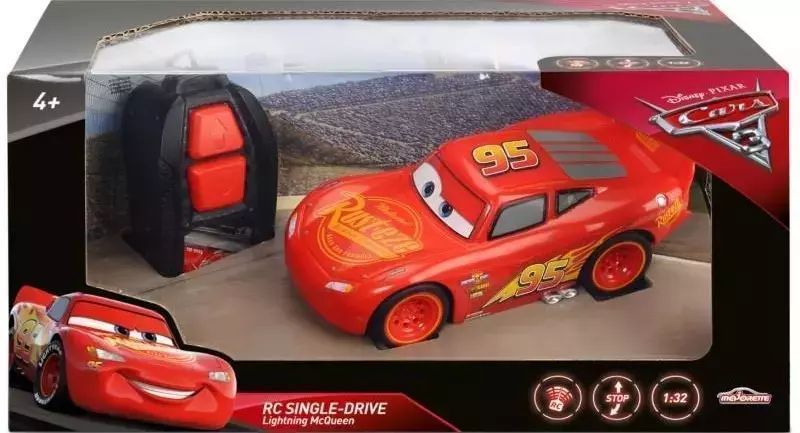 Auta 3. RC. Zygzak McQueen zdalnie sterowany, 14 cm. Jada Toys